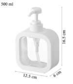 7113 SOAP DISPENSER SQAURE TRANSPARENT - Image 4
