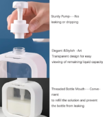 7113 SOAP DISPENSER SQAURE TRANSPARENT - Image 6