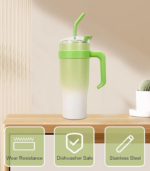 1043 SHINING GREEN TUMBLER WITH STICKER - Image 2