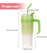 1043 SHINING GREEN TUMBLER WITH STICKER - Image 4