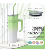 1043 SHINING GREEN TUMBLER WITH STICKER - Image 5