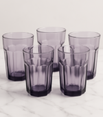 3519 PURPLE GLASS TUMBLER 330ML JS7201 - Image 2