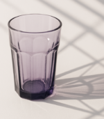 3519 PURPLE GLASS TUMBLER 330ML JS7201 - Image 3