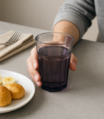 3519 PURPLE GLASS TUMBLER 330ML JS7201 - Image 4