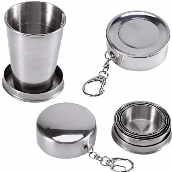 1313 FOLDABLE STEEL GLASS 75ML