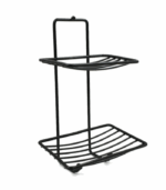 10081 SS 2 LAYER SOAP RACK BLACK
