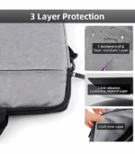 2087 SHOULDER LAPTOP BAG-SILVER-BPK-9905 - Image 4