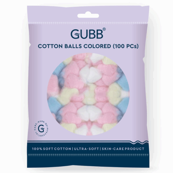 6254 COLOURED COTTON BALL 100 PC