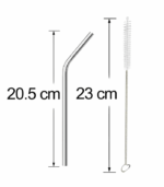 3076 SS STRAW WITH CLEANING BRUSH (5PCS SET) - Image 8