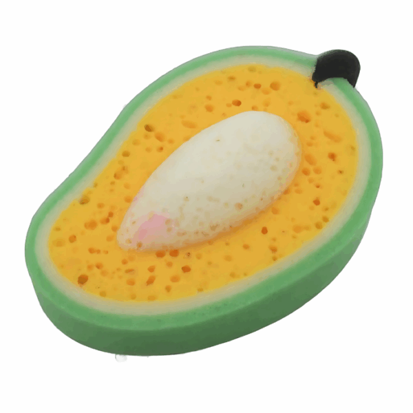 9157 MANGO SHAPE SCRUBBER SPONGE