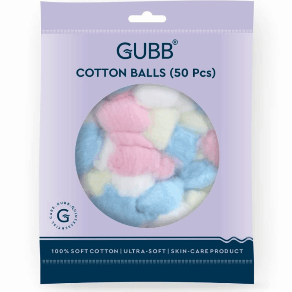 6255 COLOURED COTTON BALLS 50 PC