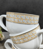 3766 CERAMIC 90 ML 6 CUP SAUCER GIFT BOX 901-12-A - Image 3