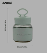 1391 320 ML GLASS BOTTLE + COVER H6-0302 - Image 2