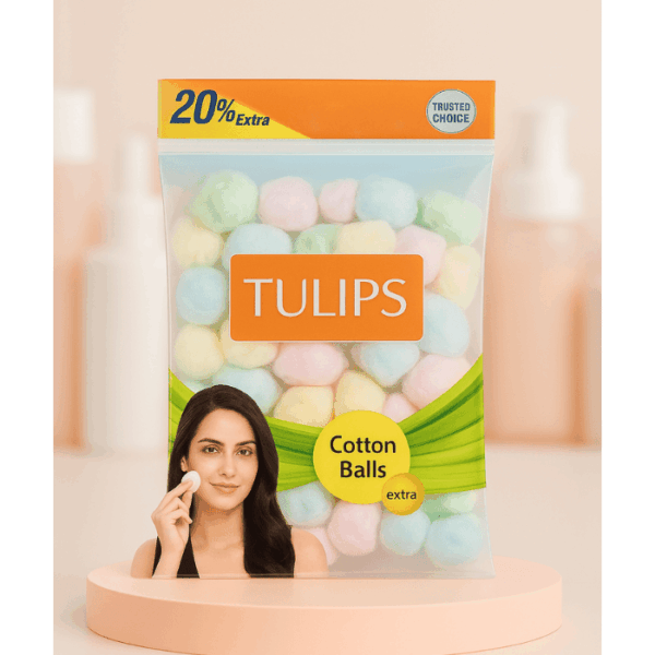 6419 TULIP COTTON BALLS -COLOUR