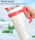 1037 WHITE & RED TUMBLER WITH STICKER - Image 5