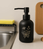7186 300 ML BLACK SOAP DISPENSER H8411-350 - Image 2