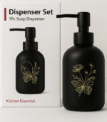 7186 300 ML BLACK SOAP DISPENSER H8411-350