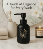 7186 300 ML BLACK SOAP DISPENSER H8411-350 - Image 4