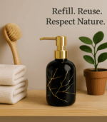 7187 300 ML BLACK SOAP DISPENSER H84080201 - Image 3